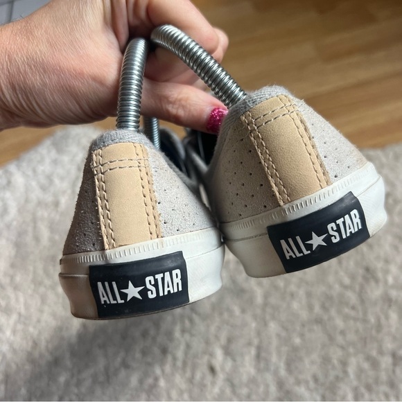 Converse: Women's All Star Gray Polka Dot Suede Lace Up Classic Sneakers Size 8 - Picture 7 of 11